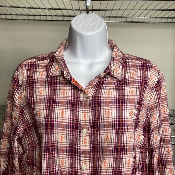 Vintage Wet Seal Y2K Women's Plaid Tie Front Shirt Size L Western Daisy Duke - Picture 7 of 11